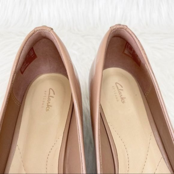 🎉SOLD🎉CLARKS Artisan VENDRA BLOOM WOMENS WEDGE PUMP Size 7 - Picture 7 of 16